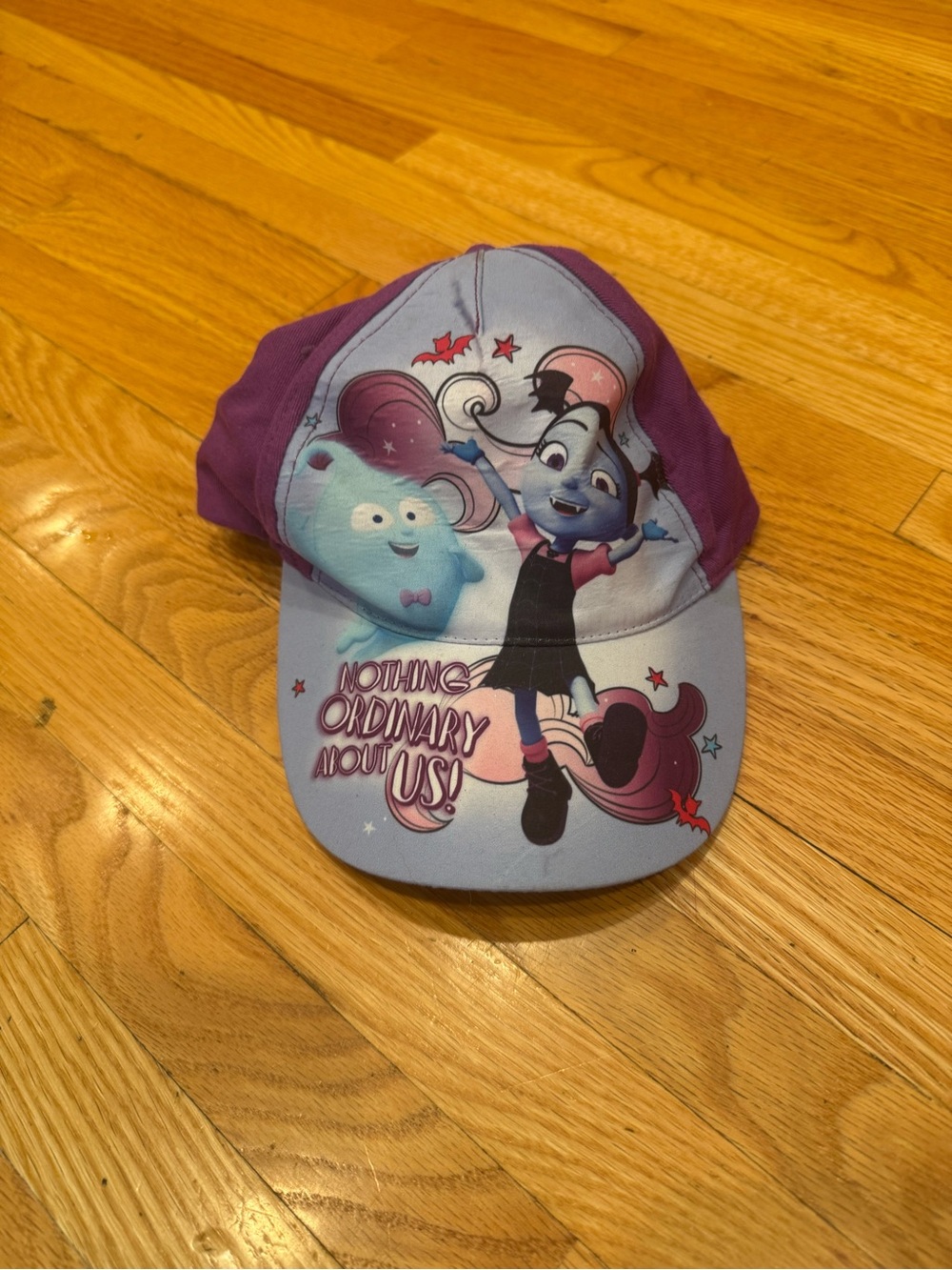 Kids Purple and Light Blue Character Baseball Cap - Nothing Ordinary About Us
